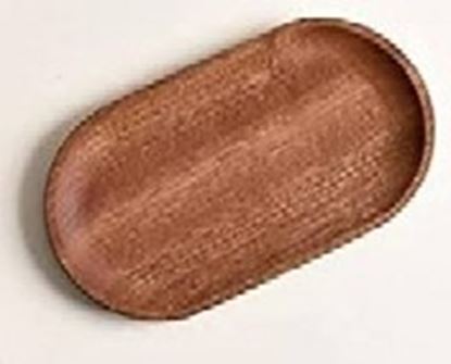 Picture of ARY WOOD PLATTER COFFEE (CYLINDRICAL) 8X5" 11233-