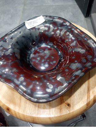 Picture of CC STUDIO RED PASTA PLATE SMALL 23X21X4.5CM