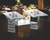 Picture of DEW RISER SQUARE MULTI LEVEL LC 8" BLACK MS