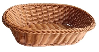 Picture of MOSC POLY BREAD BASKET OVAL 32X25X8CM ANTIQUE