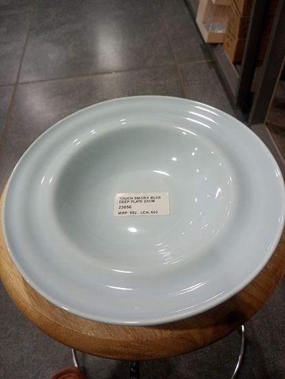 Picture of ARIANE TOUCH SMOKY BLUE DEEP PLATE 23CM