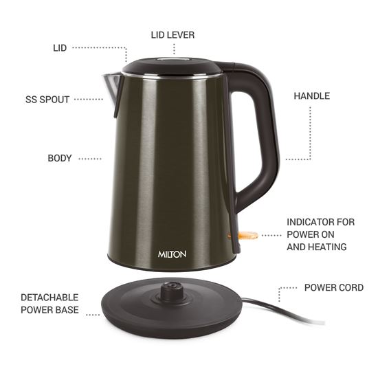 Picture of MILTON ELECTRIC KETTLE 1.8L HAJEN BLACK