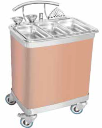 Picture of DEW SNACK TROLLY SMALL 23×17×34" R GOLD