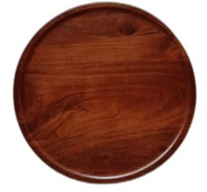 Picture of ARY WOOD ROUND PLATTER 12" 1552C