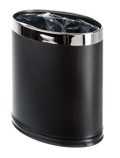 Picture of CHAFFEX DUSTBIN DOUBLE LAYER METAL OVAL BLACK