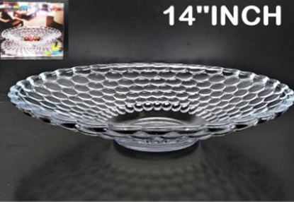 Picture of IMP YUJING GLASS PLATTER 14" Y7021-2-