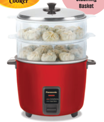 Picture of PSC RICE COOKER 1.8L (2 STEAM BASKET) SR-WA18H-SS-