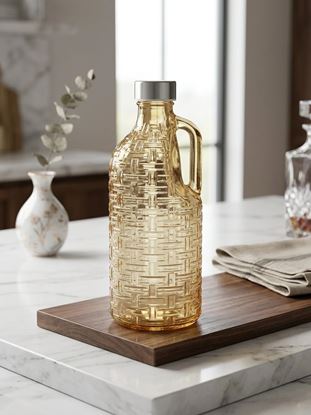 Picture of IMP MS GLASS BOTTLE W/HANDLE 1.1L GOLD KRWB1039-11-
