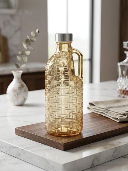 Picture of IMP MS GLASS BOTTLE W/HANDLE 1.1L GOLD KRWB1039-11-