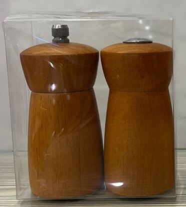 Picture of CHAFFEX WOOD SALT & PEPPER SHAKER TEAK 4"