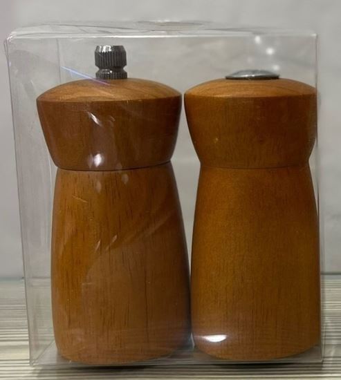 Picture of CHAFFEX WOOD SALT & PEPPER SHAKER TEAK 4"