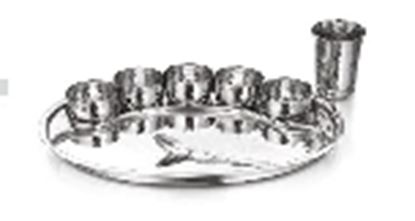 Picture of DESTELLER THALI SET OVAL S/W HAMMR (8PCS)