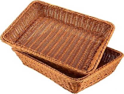 Picture of MOSC POLY BASKET SQUARE 20CM (ANTIQUE)